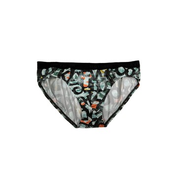 【DAYNEER】印花貼身三角男內褲 M-XXL-幾何黑