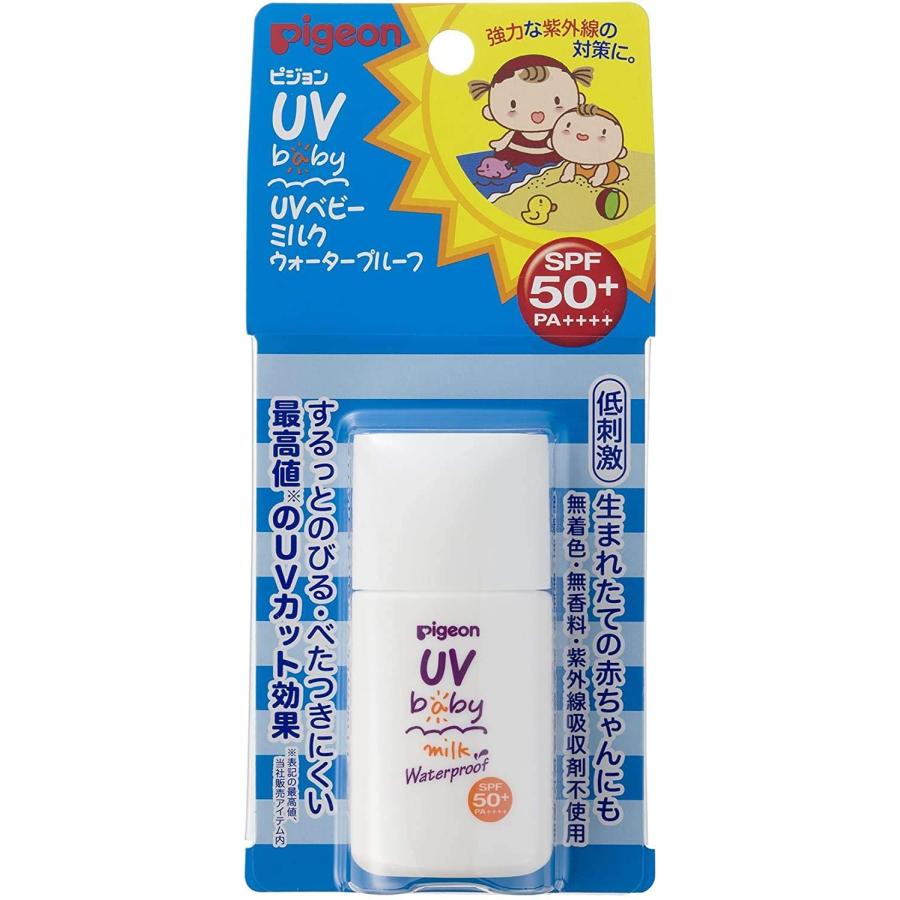 ピジョン Pigeon UVベビーミルク SPF35 ウォータープルーフ 30g - UV