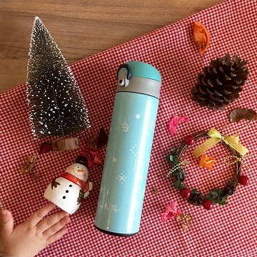 FiFi保溫瓶480ml－冬天毛衣(藍)