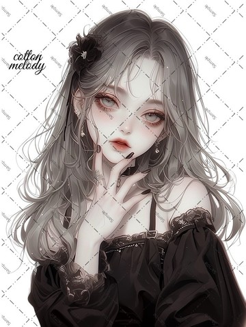original sticker no.1658 人物貼紙 原創貼紙 人物貼紙 女孩貼紙 原創人物貼紙