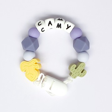 客製化 camy 楓葉 仙人掌 奶嘴鏈 / 客製化奶嘴鏈