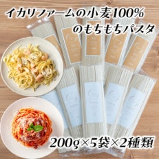 近江八幡市産小麦100%のもちもちパスタセット　200g×5袋×2種類