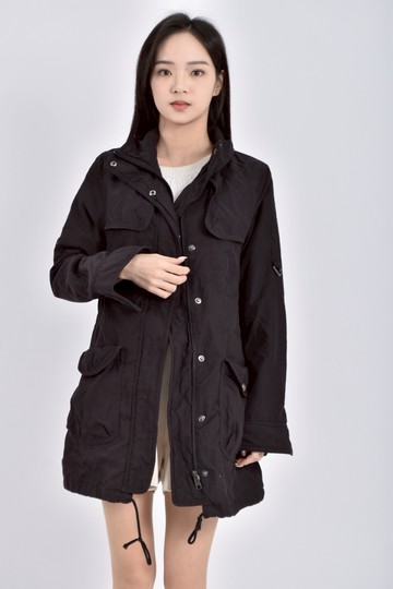 (M) sunsister質感長袖黑色外套