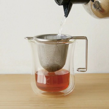 現貨-日本製~馬克杯專用 18-8不鏽鋼 深型 濾茶器 泡茶  濾網 花茶