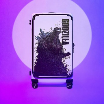 鋁框箱 【Godzilla 哥吉拉】28吋鋁框上掀式行李箱 旅行箱 (前開式/伸縮杯架/TSA海關鎖)