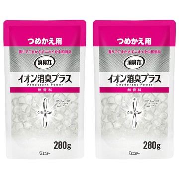 ST 雞仔牌 部屋離子機能PLUS消臭力 無香料 補充包 280g  2包