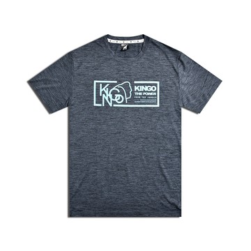 KINGO男款｜輕薄舞龍紗LOGO T恤<2XL-4XL>513005｜官方直營