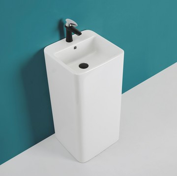 陶瓷立柱盆一體落地式洗臉盆陽臺洗手盆衛生間小戶型洗漱臺盆戶外/洗漱臺/洗手臺/洗臉臺/浴室盆/落地盆/陶瓷盆/立柱洗手臺