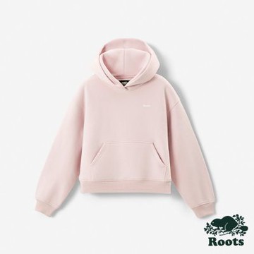 Roots 女裝- CLOUD 連帽上衣-粉灰色