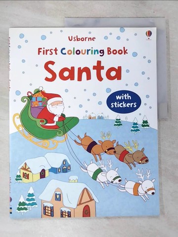 【書寶二手書T9／少年童書_D5W】First Colouring Book-Santa_Jessica Greenwell