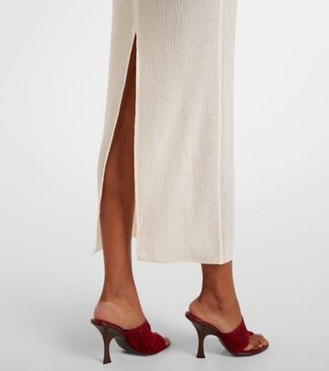 Magda Butrym Floral-appliqué crêpe midi dress