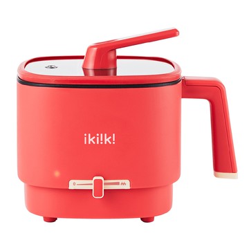 ikiiki 伊崎家電 輕旅隨行鍋 110V/220V 電壓切換 附蒸架 不沾塗層  IK-TK4301