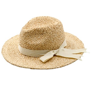 草帽爵士帽-蝴蝶結裝飾手編禮帽女帽子73zr116【獨家進口】【米蘭精品】