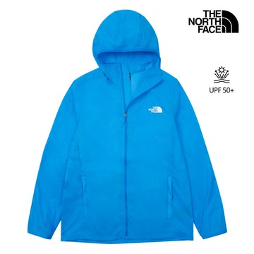 The North Face北面男款藍色UPF防曬連帽外套｜8C0TT4S 抗UV