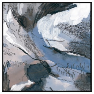 BOLUO GALLERY 菠蘿選畫所 掛畫 夢境 墨藍 APAD4449B  40 x 40cm  黑色