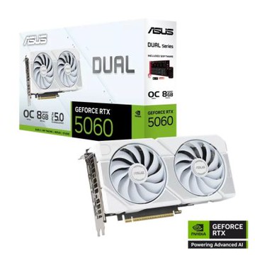 推★ASUS華碩 DUAL RTX5060 O8G WHITE  顯示卡 RTX5060