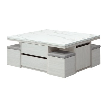 ASSARI-威尼斯5尺大茶几(含4椅凳)(寬150x深90x高53cm)