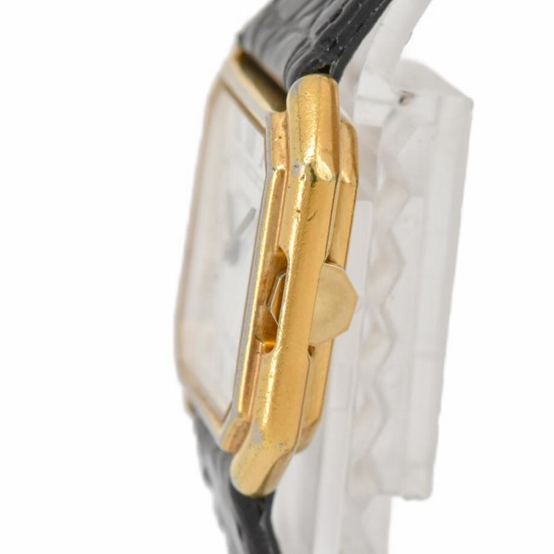 CARTIER】カルティエ サンチュール SV925(GP)/レザー 手巻き CARTIER】カルティエ サンチュール SV925(GP)/レザー 手巻き