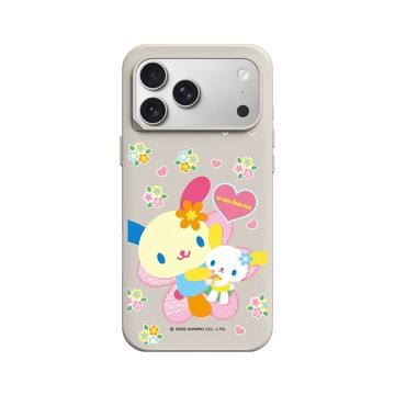 iPhone 17 Pro Max SolidX 貝殼灰 - 三麗鷗-花小兔 Usahana - 抱緊緊