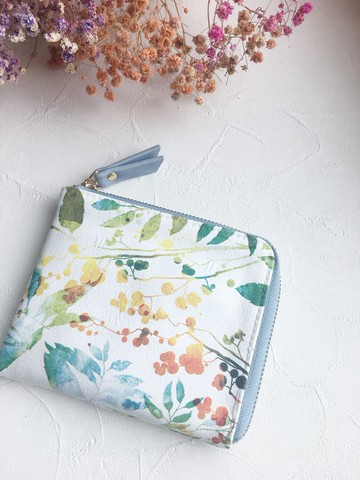 【L型短夾】秋葉 L型拉鍊短夾 輕薄 零錢包 皮包 錢包