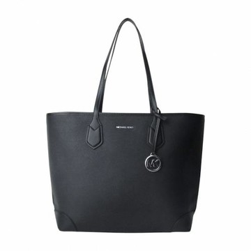 MICHAEL KORS-金字素面防刮PVC 托特包(素面黑)大款