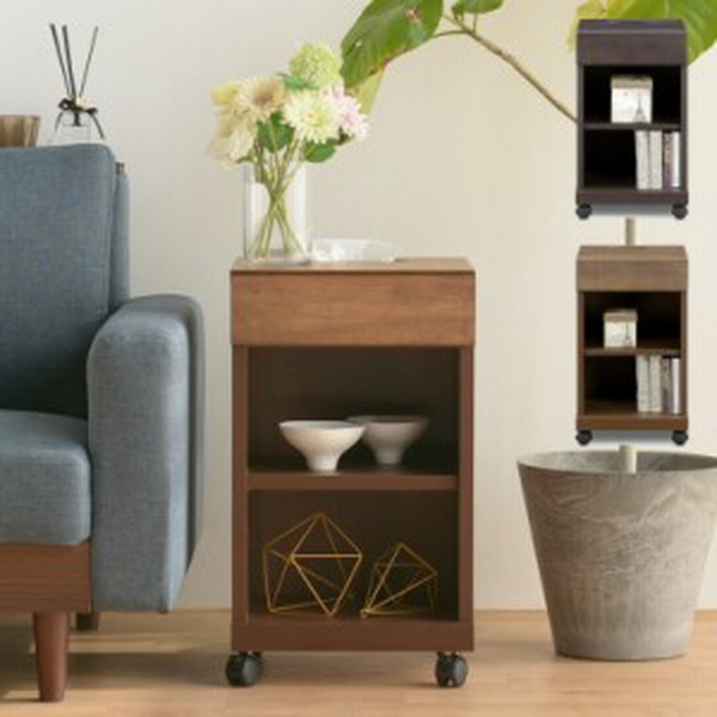 サイドテーブル おしゃれ 木製 無垢 収納付き ソファ 幅35 スリム ベッドサイドテーブル ナイトテーブル キャスター ハイタイプ 北欧 ベ 通販 Lineポイント最大1 0 Get Lineショッピング