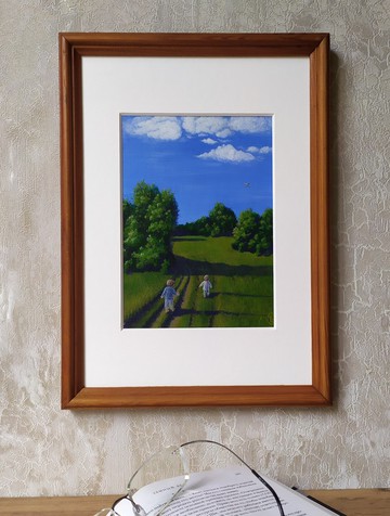 作者的畫作 回家的路