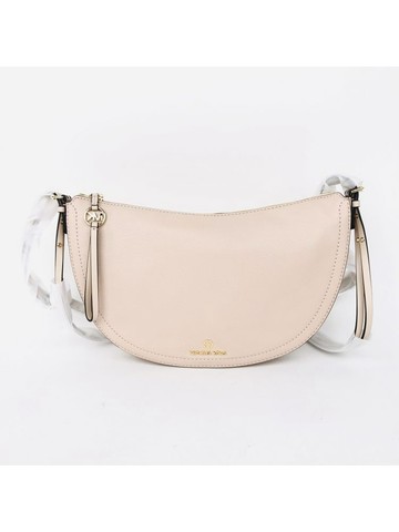 michael kors 杏色 Camden 皮革半月形肩背包