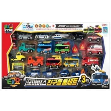 韓國境內版🇰🇷小巴士 tayo 小車 特別版 限定版 特殊車 18臺車 車子 套組 3 禮盒 18件組 18台車