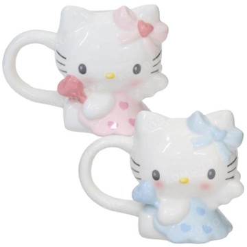 小禮堂 Sanrio 三麗鷗 Hello Kitty 陶瓷造型馬克杯 200ml (天使款)