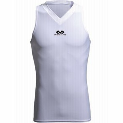  バスケットサポーター  インナー トップ ボディ　Vネック  マクダビッド McDavid Body V-Neck Wht  