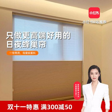 48h出貨丶✅日夜蜂巢簾智能電動臥室客廳書房窗簾隔熱遮陽蜂窩簾風琴簾