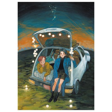 那些日子|諾瑪 |韓國插畫藝術紙海報A4|水彩