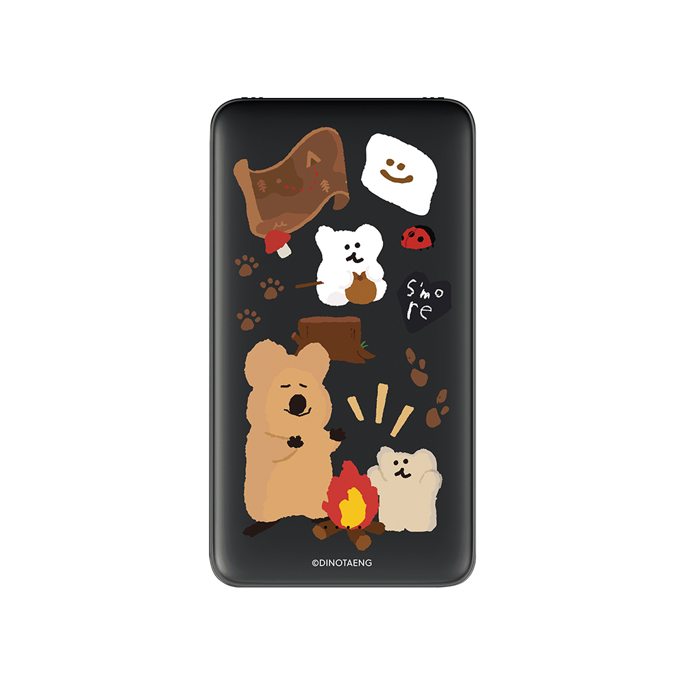 【正版授權】DINOTAENG經典-溫暖營火雙線快充10000mAh行動電源