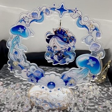✨桃園出貨✨原神芙寧娜搖搖立牌樂立牌桌面散兵擺件卡洛斯公子亞克力周邊