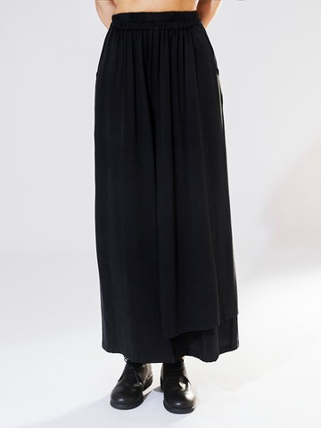 中性褡片九分褲肌理做舊感銅氨絲褲子