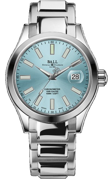 BALL 波爾錶 Engineer III Marvellight Chronometer 機械男腕錶(NM9026C-S6CJ-IBE)-40mm-冰晶藍面鋼帶【刷卡回饋 分期0利率】【APP下單點數13倍送】
