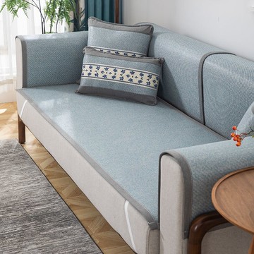 沙發墊夏天用夏季涼席防滑薄款冰絲墊子新款沙發坐墊透氣涼墊散熱