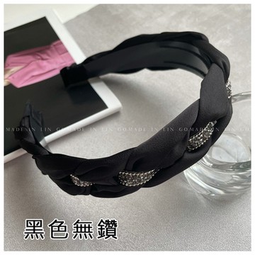 梨花HaNA 南大門絲綢編織水鑽．女人味髮箍