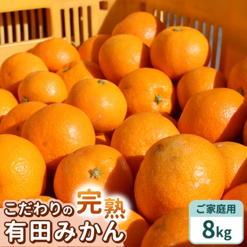 ＼光センサー選別／こだわりの完熟有田みかん 約8kg ◇有機質肥料100% ※2023年11月中旬頃～2024年1月上旬頃に順次発送予定 ※北海道・沖縄・離島への配送不可