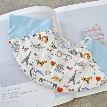 環遊世界 韓國有機棉 手工六層紗360度圍兜 口水巾