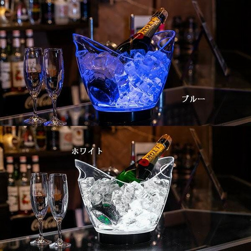 ☆新品・未使用☆ ドン・ペリニョン アクリル製LEDルミナス シャンパンクーラー Dom Pérignon - 非売品☆ドンペリ☆光るシャンパンクーラー