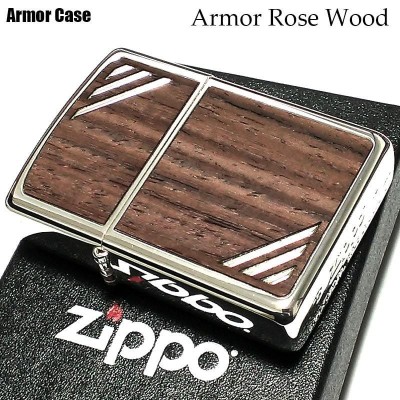 ジッポ アーマー ZIPPO ライター ローズ ウッド コーナーライン 