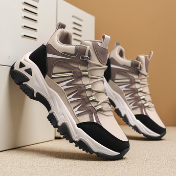 【現貨免運】男士高幫休閒運動鞋 超夯厚底增高設計 戶外防滑耐磨 舒適軟彈減震 快速出貨