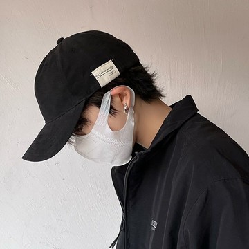 黑色帽子男士潮流韓版時尚春夏季棒球帽貼布簡約百搭棒球帽顯臉小