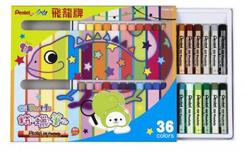 Pentel 飛龍 粉蠟筆 36色入 /盒 PHN9-36