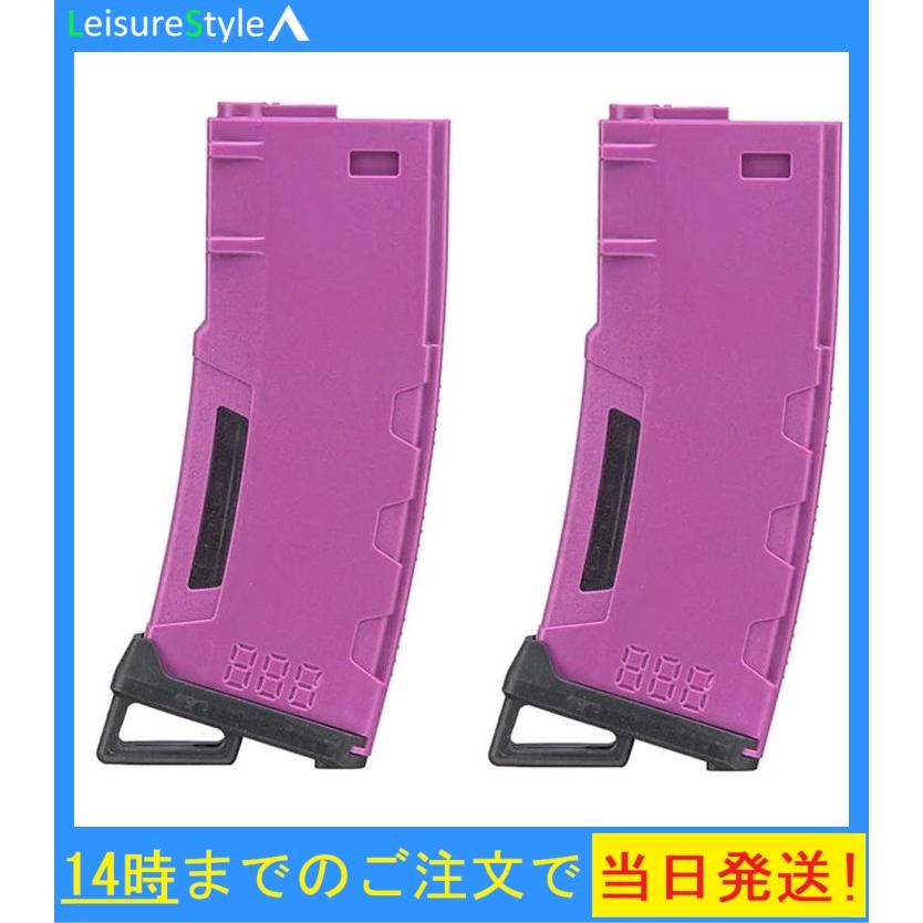 2本セット LANCER TACTICAL 130 Round High Speed Mid-Cap Magazine マガジン 130連 パープル