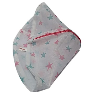 生活King 37cm 細網洗衣袋 耐用洗衣袋  1入  星鑽丸型洗衣袋 藍色 + 紅色 + 灰色