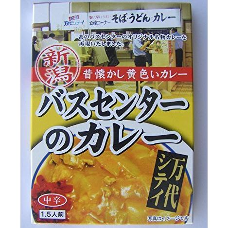 バスセンターカレー 新潟　昔懐かし黄色いカレー　バスセンターのカレー　中辛　220ｇ