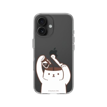 iPhone 16 Clear Case（相機按鈕） 透明 - 白白日記 Darylhochi - I NEED COFFEE!